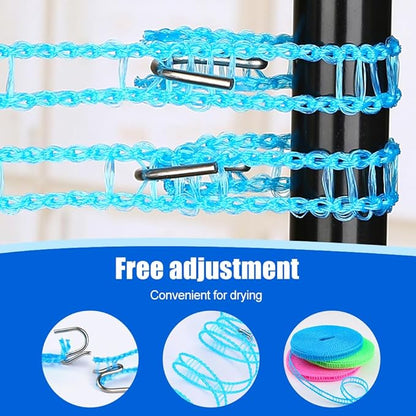 3-Meter Outdoor Retractable Clothesline – Portable, Non-Slip Nylon Material