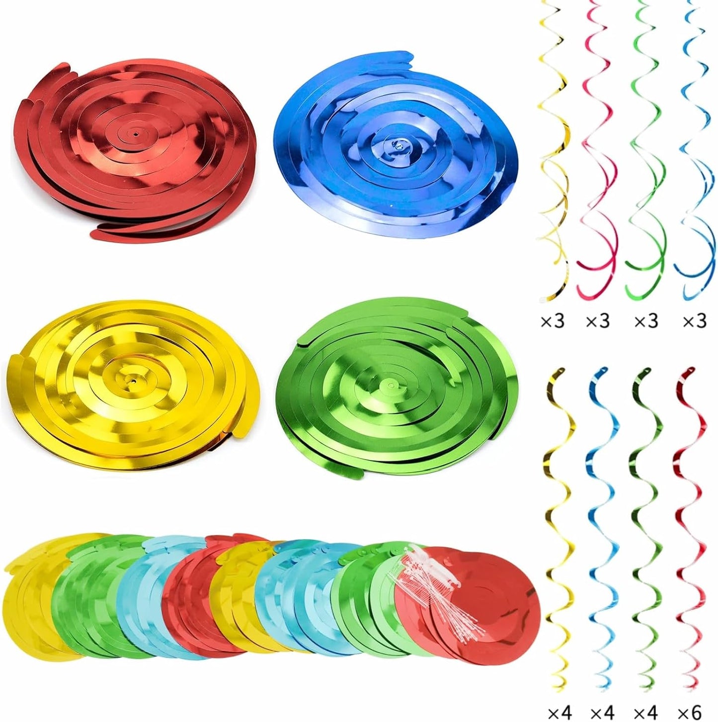 48Pcs Back to School Pencil Hanging Swirl Decorations,Welcome Back to School Foil Ceiling Swirls