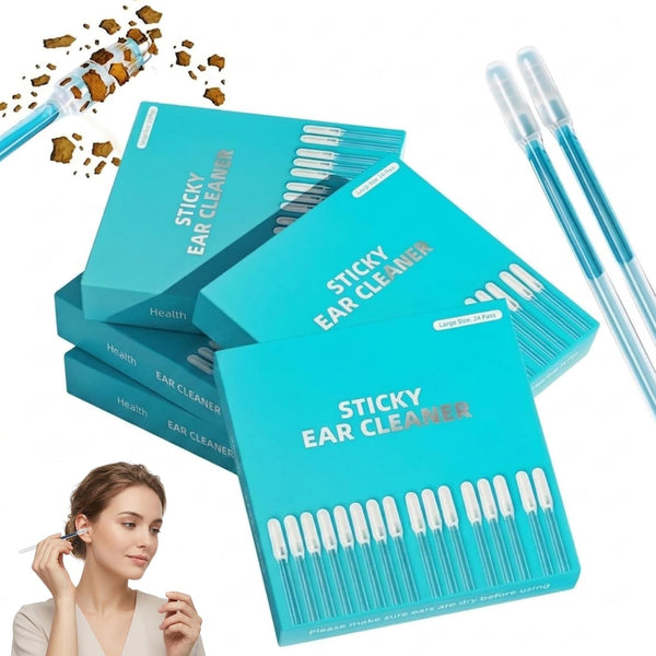 24Pcs Ear Wax Removal Tools,Reusable Stickiness Ear Swab for Both Adults and Children