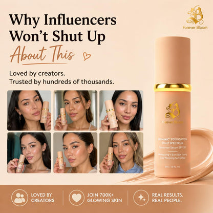 4 in 1 Foundation- Medium Spectrum with SPF 50+, Anti-Aging, Concealer, Sun Protection, Hydrating Color Changing
