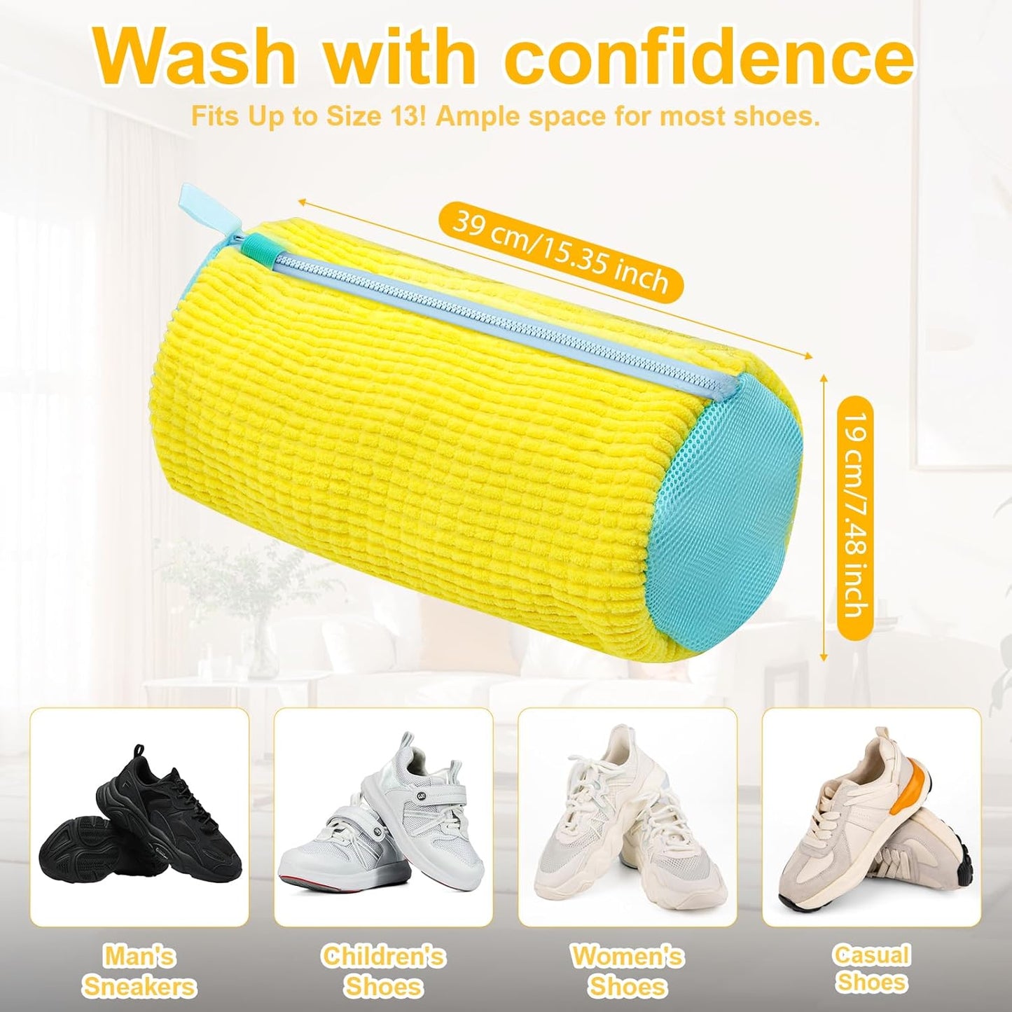 Shoe Washing Machine Bag – Reusable Laundry Shoe Bag