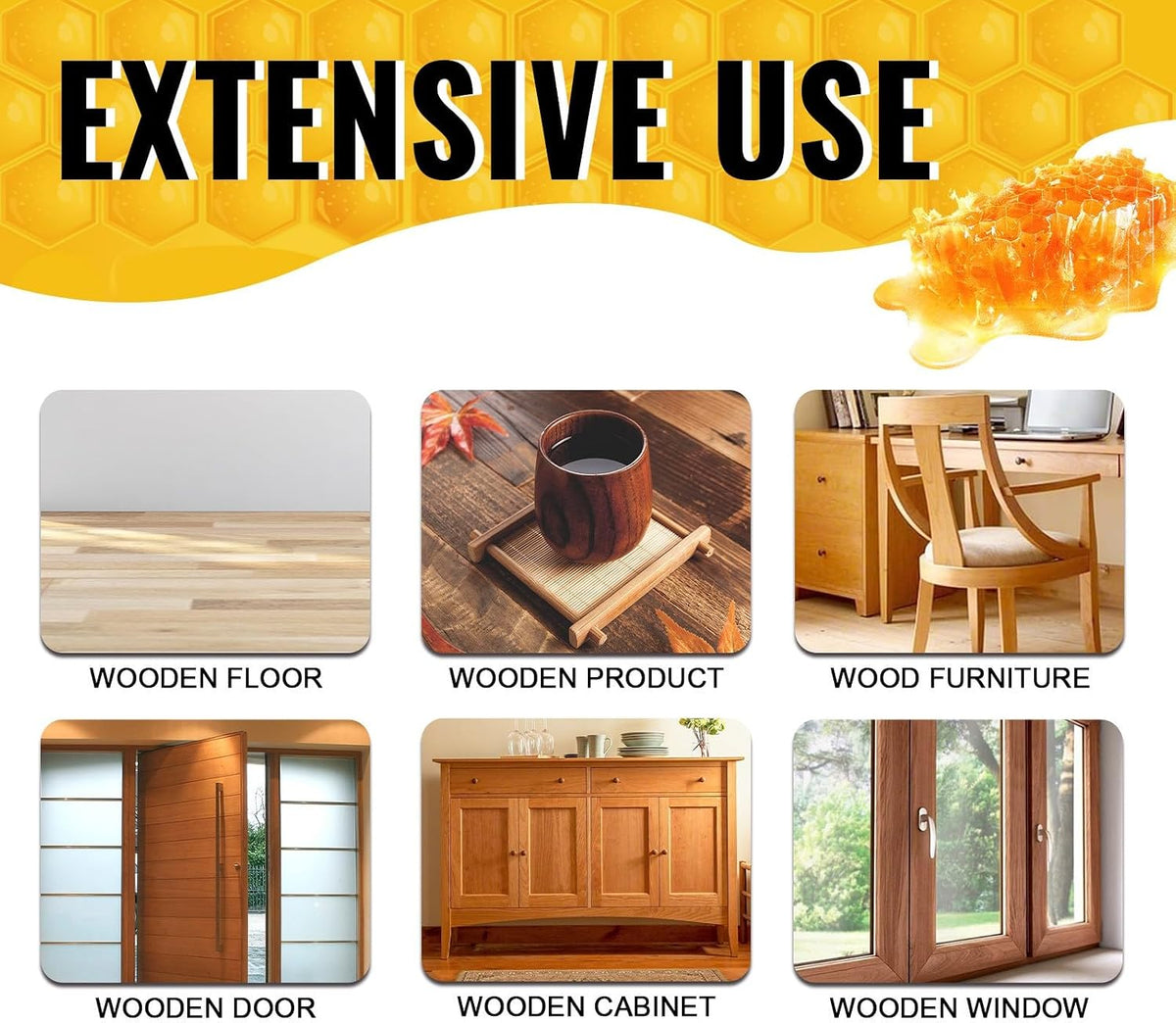 Beeswax Wood Furniture Polish & Conditioner, Natural Oil for Furniture Care