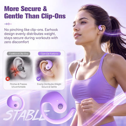 Open Ear Buds Headphones Bluetooth 5.4,Bone Conducting Air Bone Conduction Headphones
