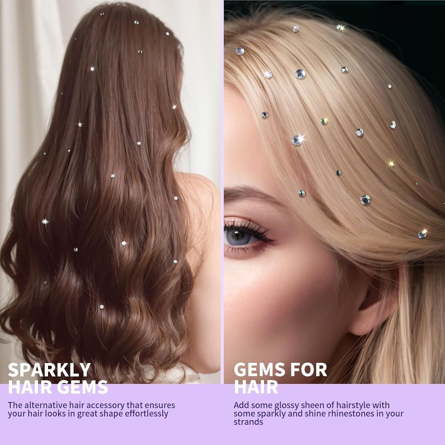 1600PCS Face Gems Hair Pearls Rhinestones for Makeup Festival Face Jewels Hair Jewels