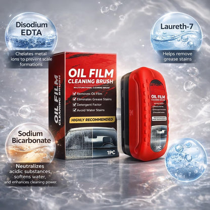 Automotive Oil Film Cleaning Brush for Windshield Car Glass Oil Film Remover with Hydrophobic Coating
