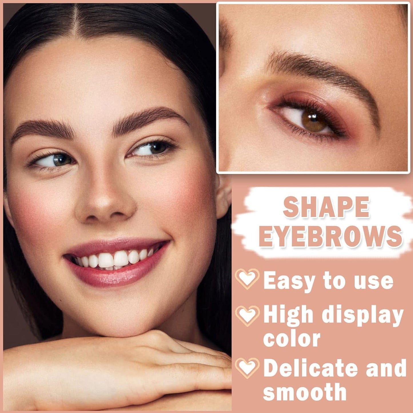 3D Matte Eyebrow Cream Long Lasting Waterproof and Enhancers Eyebrow Soft Smooth