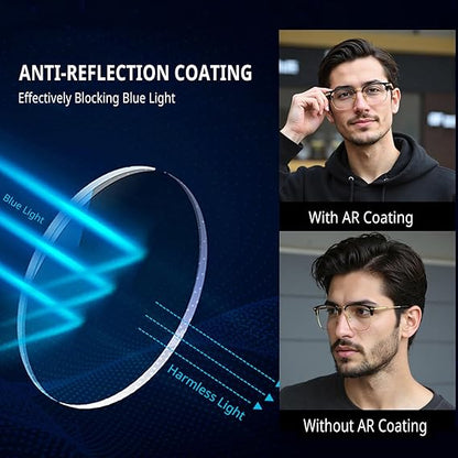 Smart Zoom Reading Glasses Ultra Light Anti Blue Presbyopic Reading Suitable