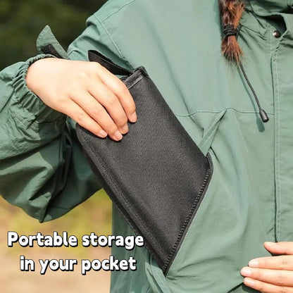 Portable Stool, 12 Inch Small Folding Stool for Hiking and Fishing, Hold Up to 350LBS
