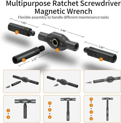 24-in-1 Ratchet Screwdriver Bit Set