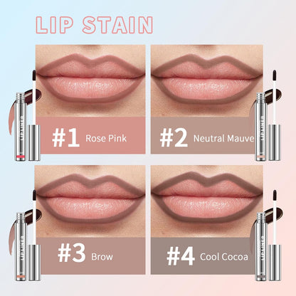 4 PCS/set Peel Off Matte Lip Liner, Transfer-proof Lip Stain