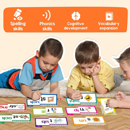 30 Pages Read and Rhyme Books, Phonics Flash Cards