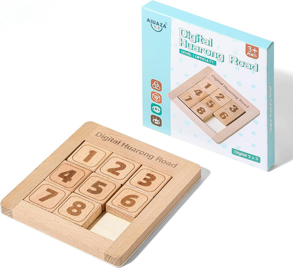 Number Sliding Puzzle Brain Teasers Toy Tangram Slide Puzzle Game
