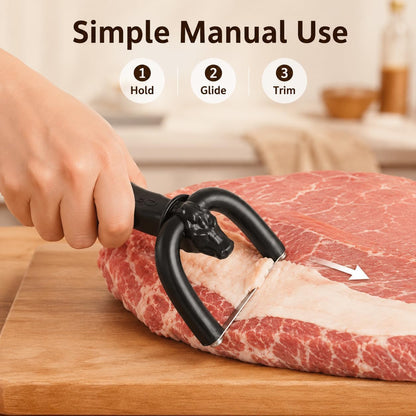 Handheld Fat Trimmer for Beef & Pork,Handheld Meat Cutter and Fat Trimmer