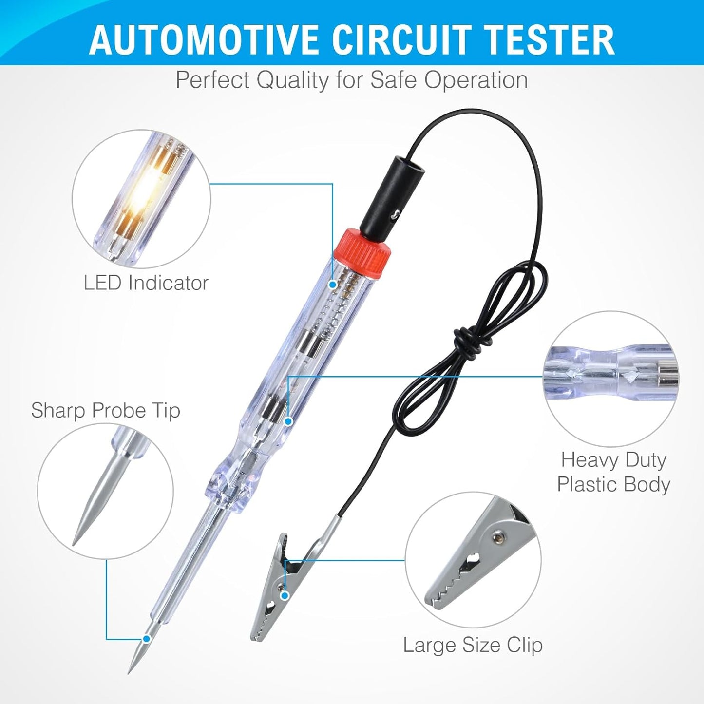 306 Pcs Automotive Blade Fuse Kit Standard Mini Low-Profile Fuse Assortment with Fuse Puller and Circuit Tester