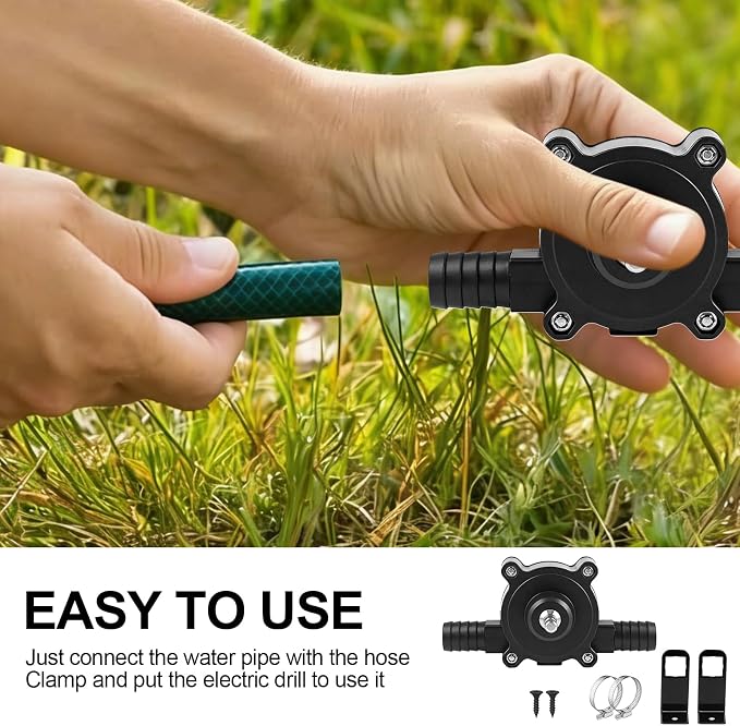 Mini Electric Drill Pump Portable Hand Drill Powered Water Pump Diesels Oil Fluid Water