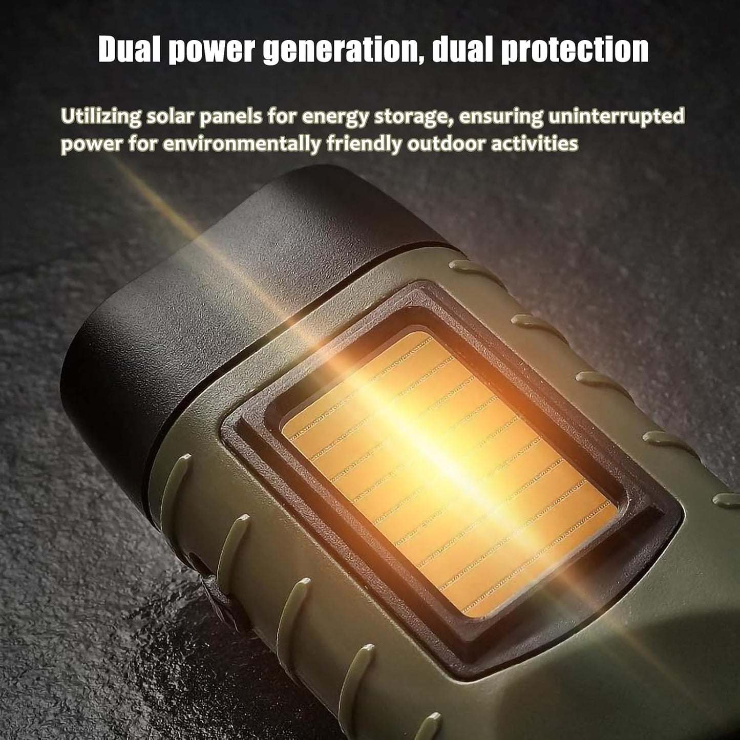 Mini Hand Crank Solar LED Emergency Flashlight,USB Output,Type C