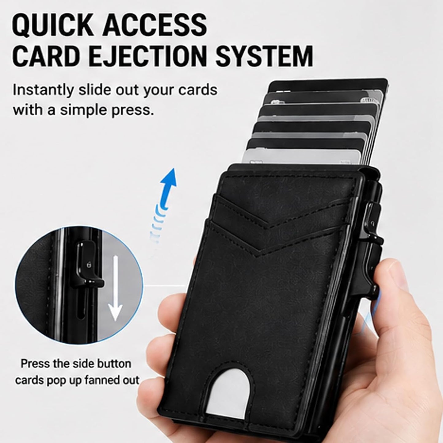 Slim Wallet Minimalist RFID Blocking Front Pocket Credit Card Holder