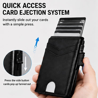 Slim Wallet Minimalist RFID Blocking Front Pocket Credit Card Holder