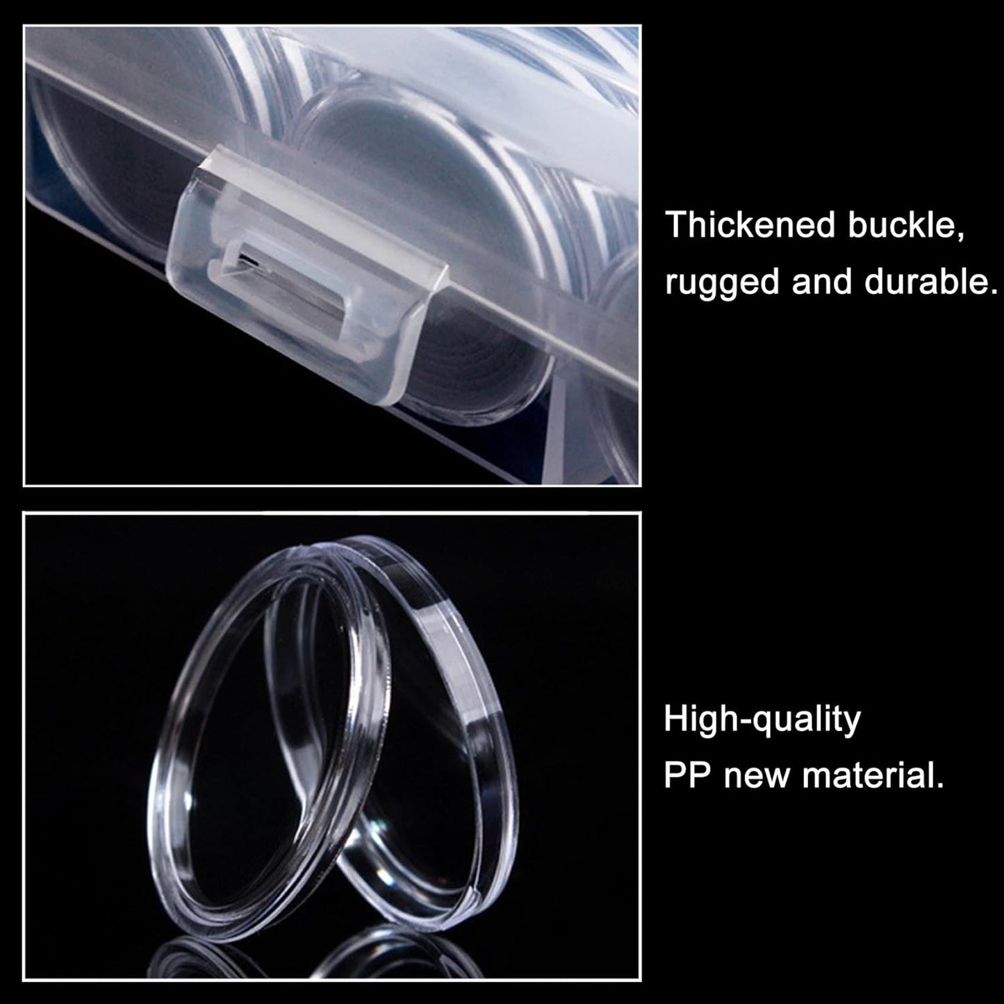 100 Pieces 30mm Coin Capsules Coin Holders for Collectors