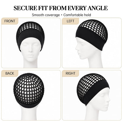 3-Piece Stretchy Wide-Edge Sleeping Cap Set