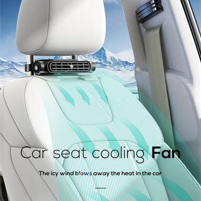 Mini Car Mounted Seat Back Cooling Fan 3 Speed for SUV RV Truck