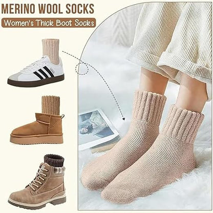 5Pairs Women's Solid Mid-calf Socks, Casual Soft Comfy Warm