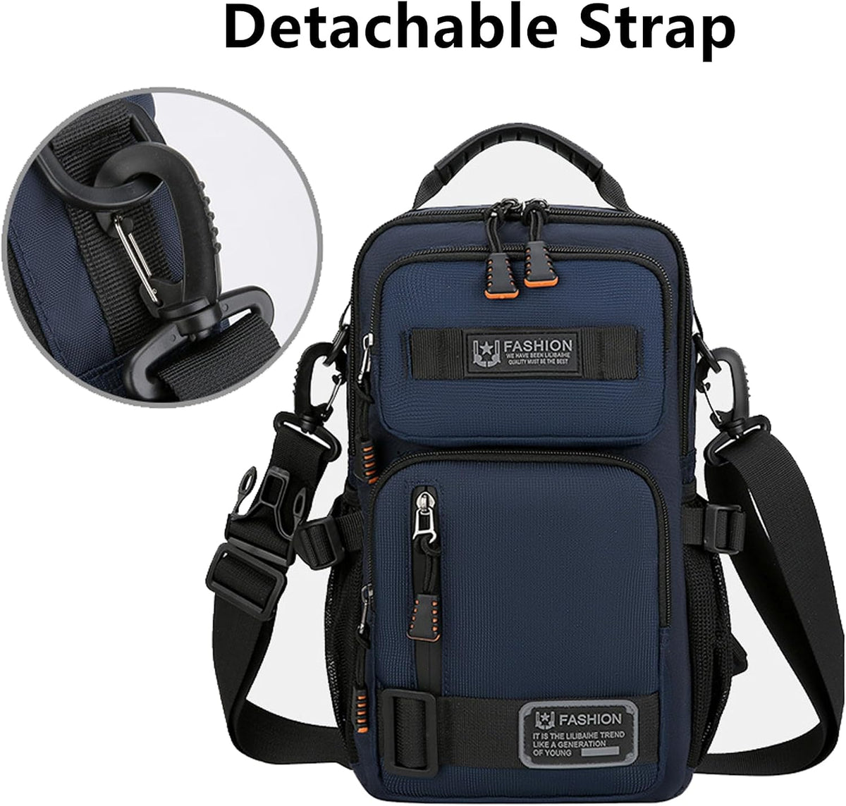 Crossbody Sling Backpack Sling Bag for Men Travel Hiking Chest Bag Daypack