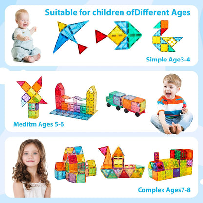 Magnetic 3D Blocks Construction Playboards