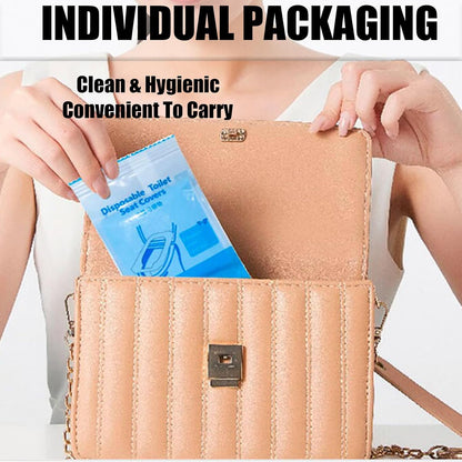 20 Pcs Toilet Seat Covers Disposable Travel Portable Toilet Liners