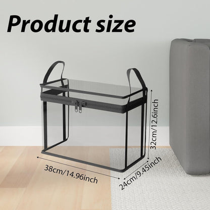 2 PCS Large Storage Transparent Box for Books/Clothes/Documents