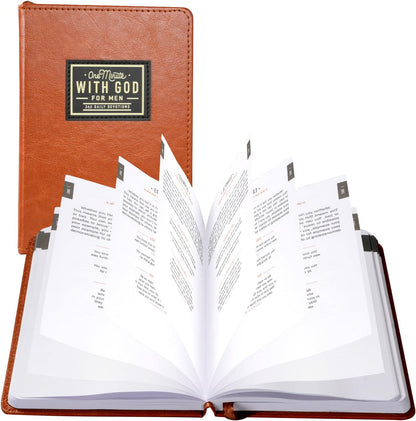One Minute WITH GOD for men, 365 Days of Daily Prayer Brown Book