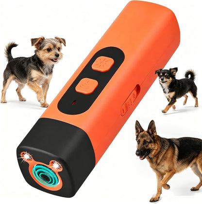 Dog Bark Deterrent Devices, Rechargeable Anti Barking Device for Dogs, 3 Modes & LED Light