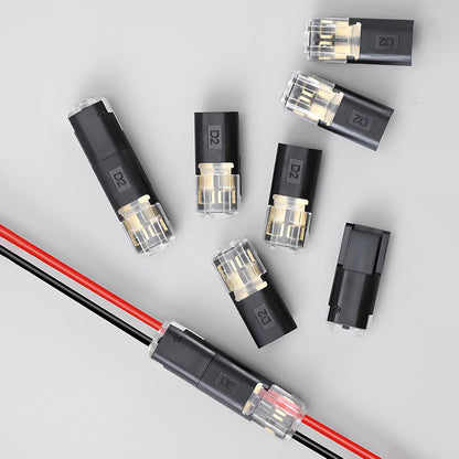 30PCS Double Wire Plug in Connector,Quick Disconnect Led Light Strip Connectors 2 Pin