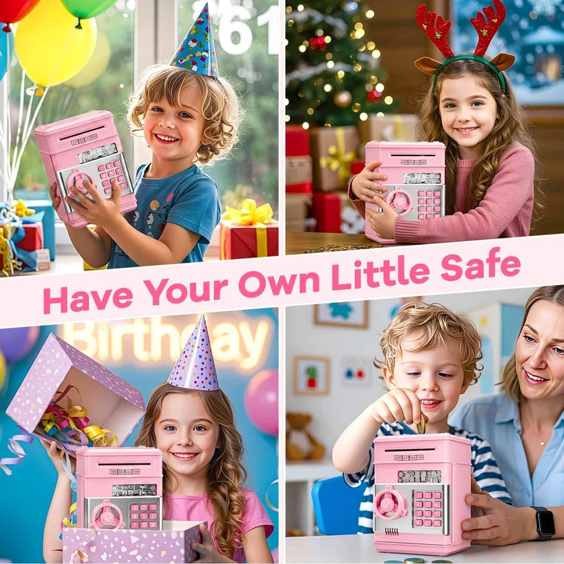 Electronic Piggy Bank ATM Machine Money Safe