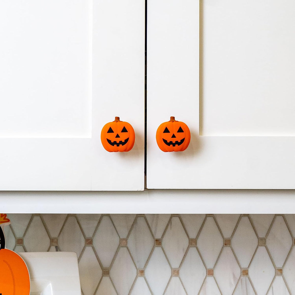 10‑Pack Halloween Jack‑O‑Lantern Decorative Knob Covers