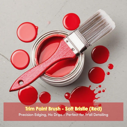 2pcs Paint Brush with Paint Shield, Handheld Wall & Ceiling Painting Tool