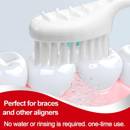 20Pcs 4 in 1 Disposable Mini Travel Toothbrushes-Mini Disposable Toothbrushes