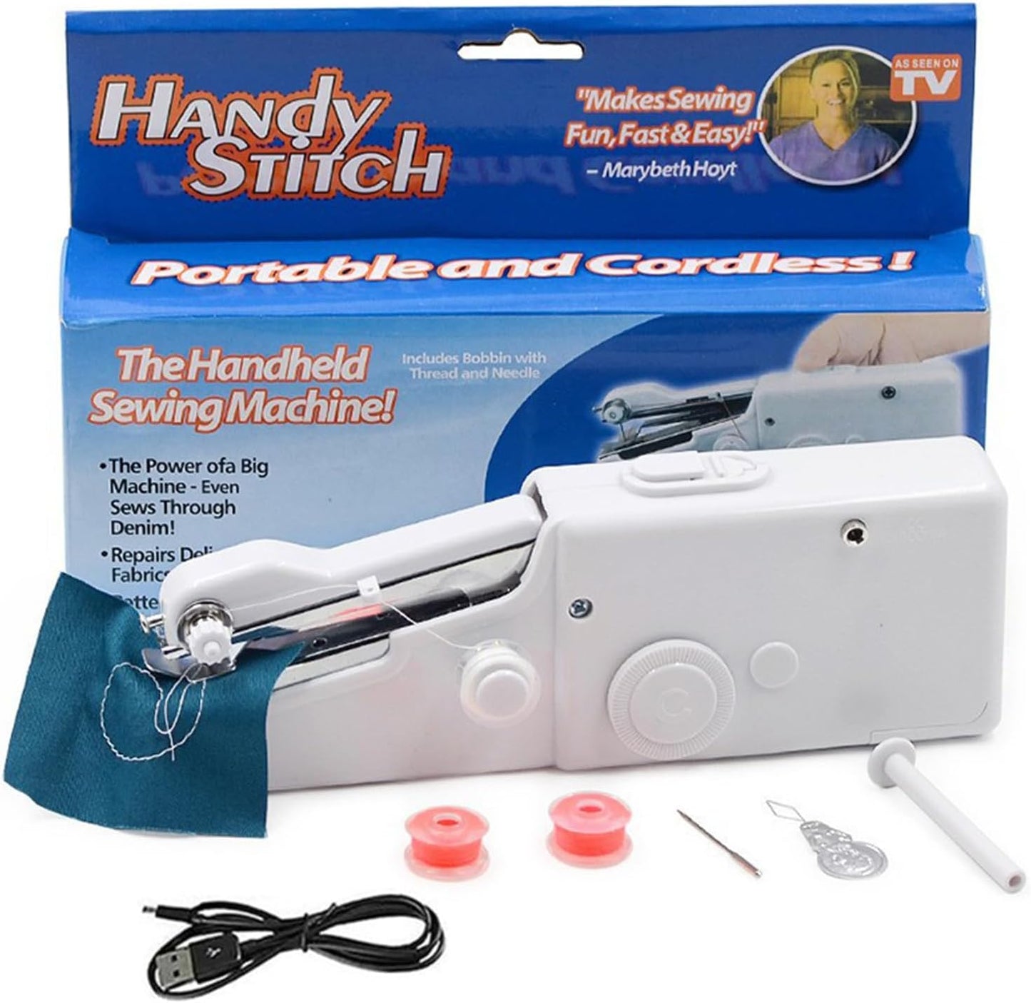 Handheld Sewing Machine, Mini Portable Sewing Machine Kit for Beginners