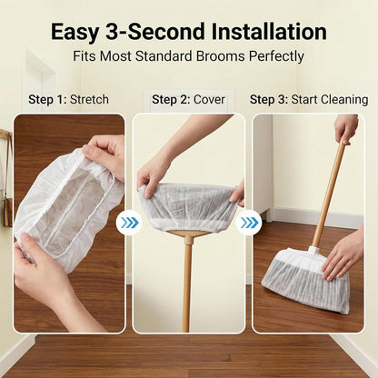 100pcs Broom Cloth Covers Multi-Purpose Microfiber Floor Towel