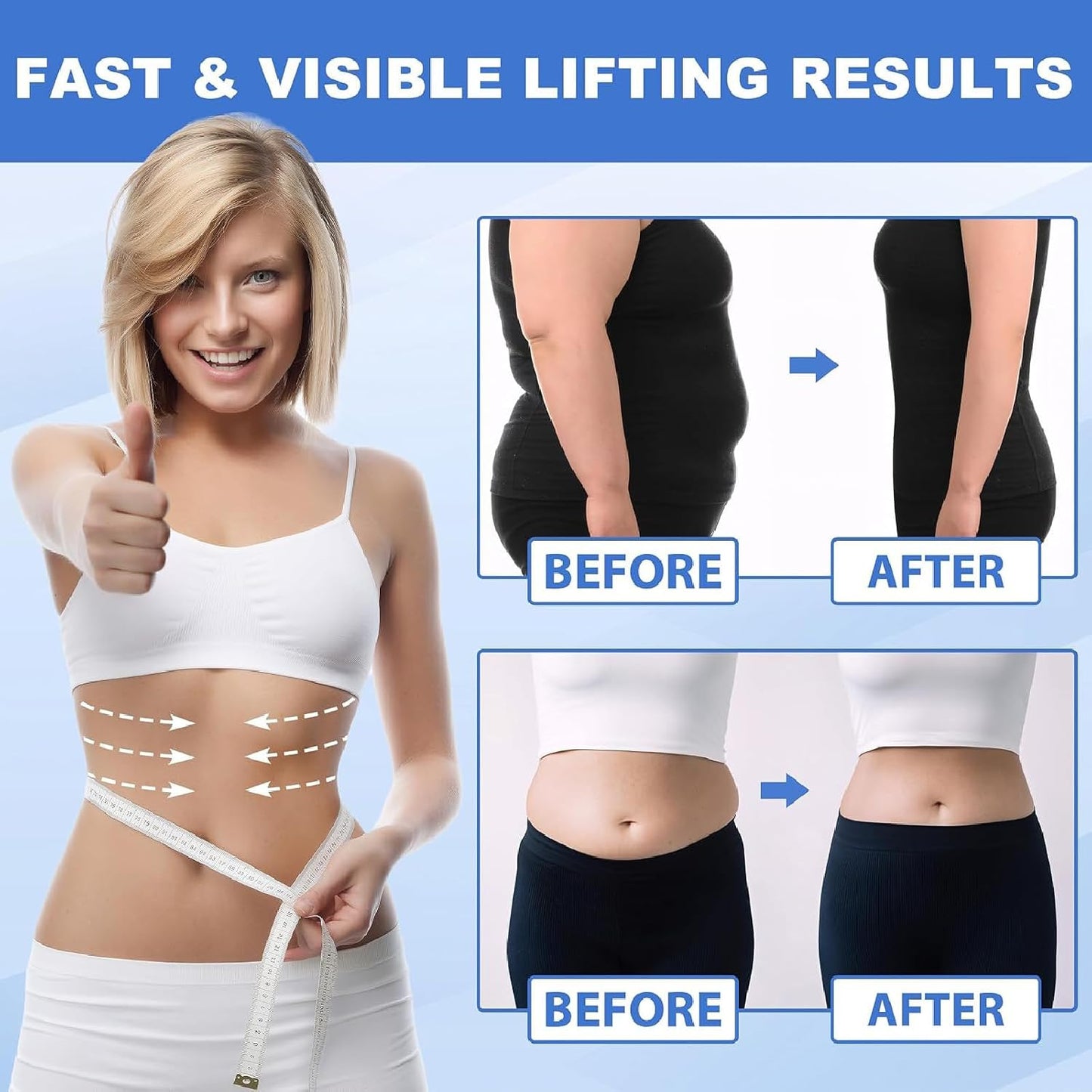 20PCS Body Lifting Patches for Legs/Abdomen/Buttocks & Arms Skin Tightening Waterproof