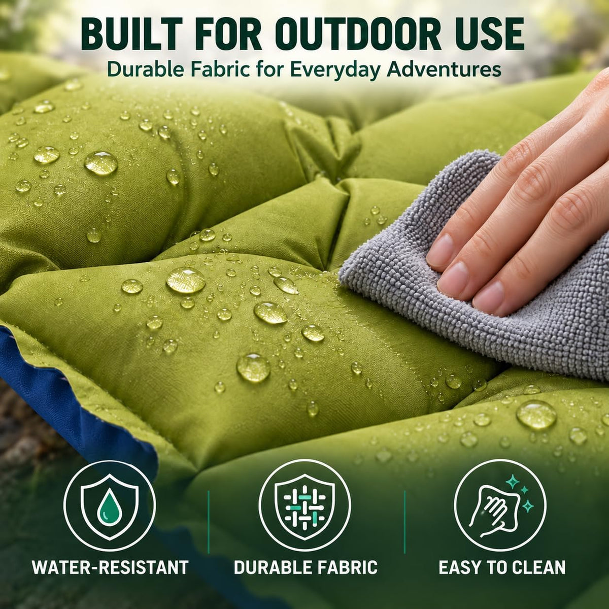Camping Sleeping Pad, Ultralight Camping Mat with Pillow