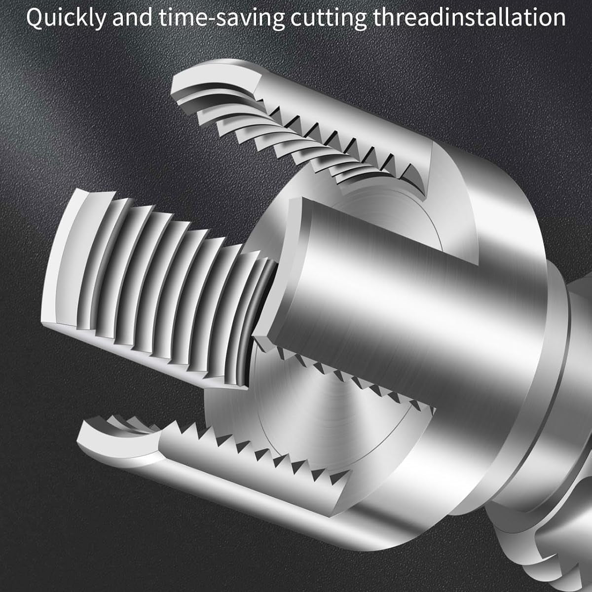 2PCS Internal & External Pipe Threading Tool 1/2'' & 3/4''