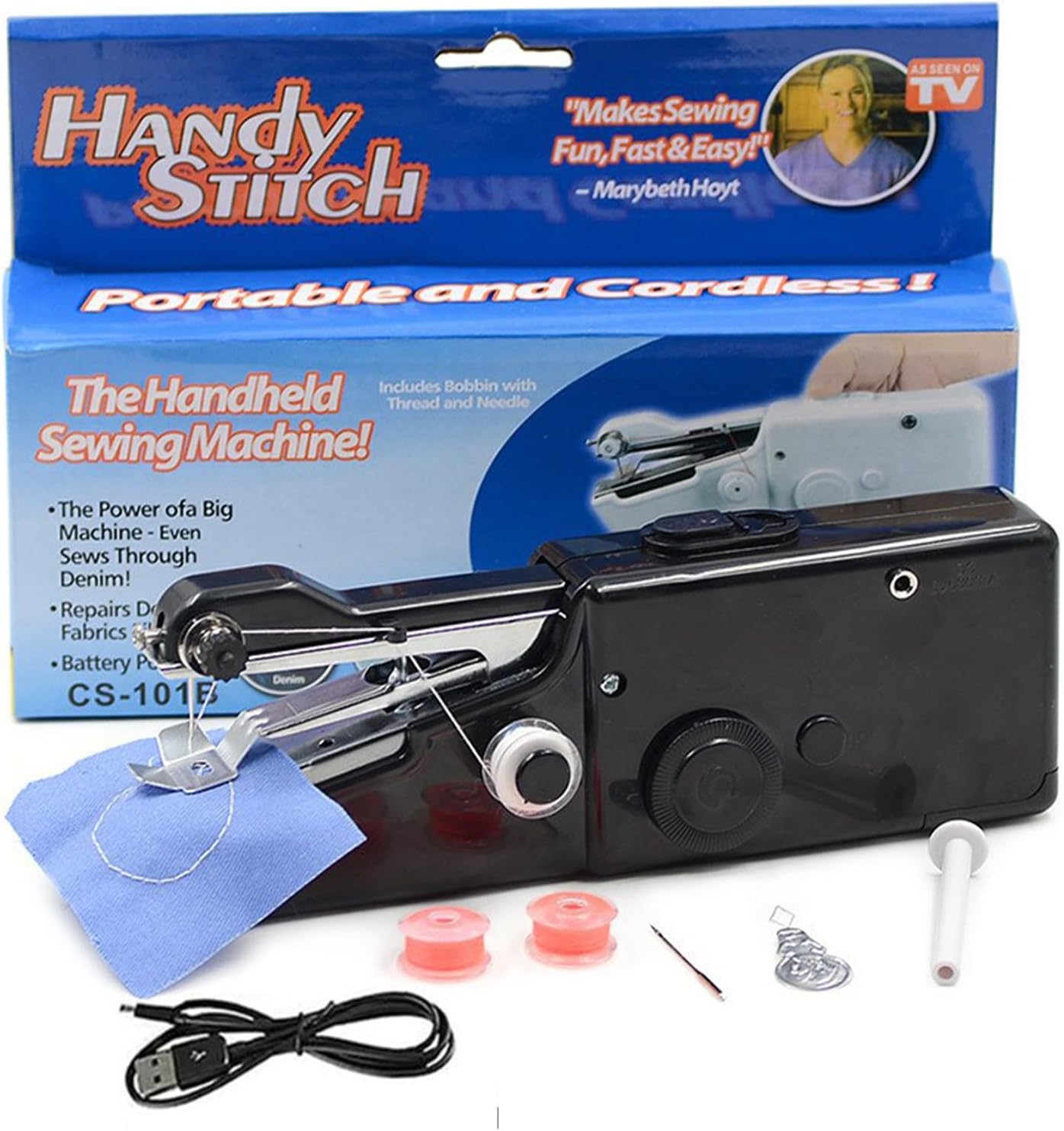 Handheld Sewing Machine, Mini Portable Sewing Machine Kit for Beginners