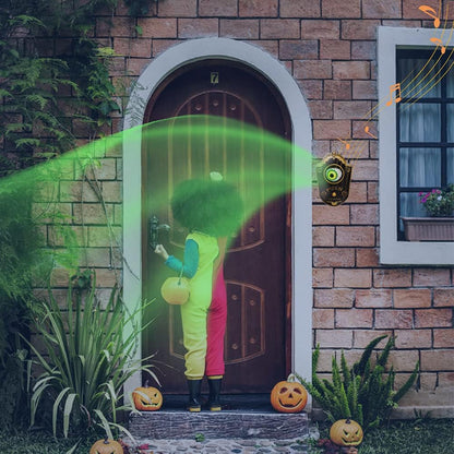 Halloween Doorbell, Haunted Doorbell Animated Eyeball with Spooky Sounds