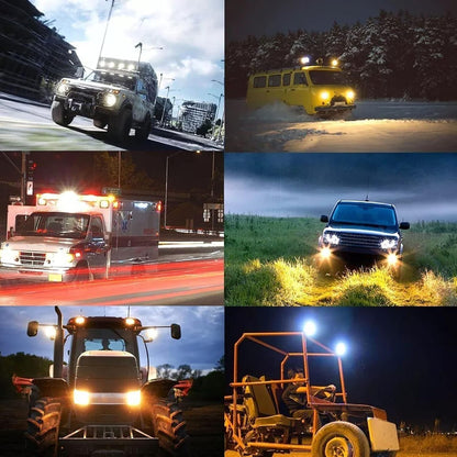 2Pcs Motorcycle Turn Signal Light Motorcycle Accessories Truck Car Auxiliary Additional Mini Projector