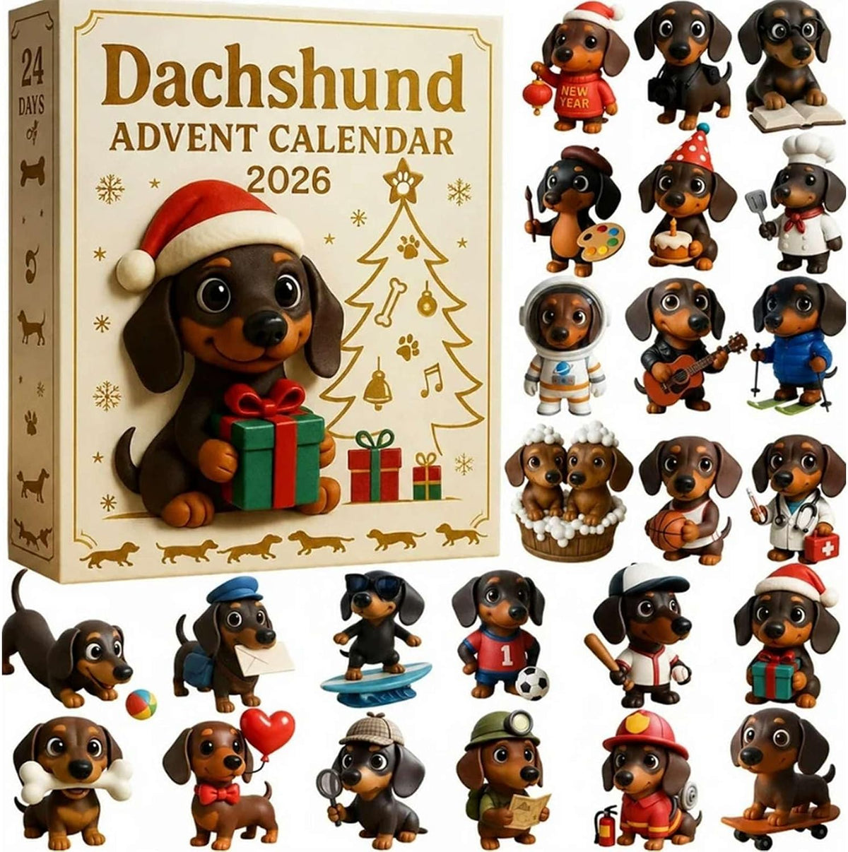 Dachshund Advent Calendar – 24 Days of Adorable Puppy Surprises