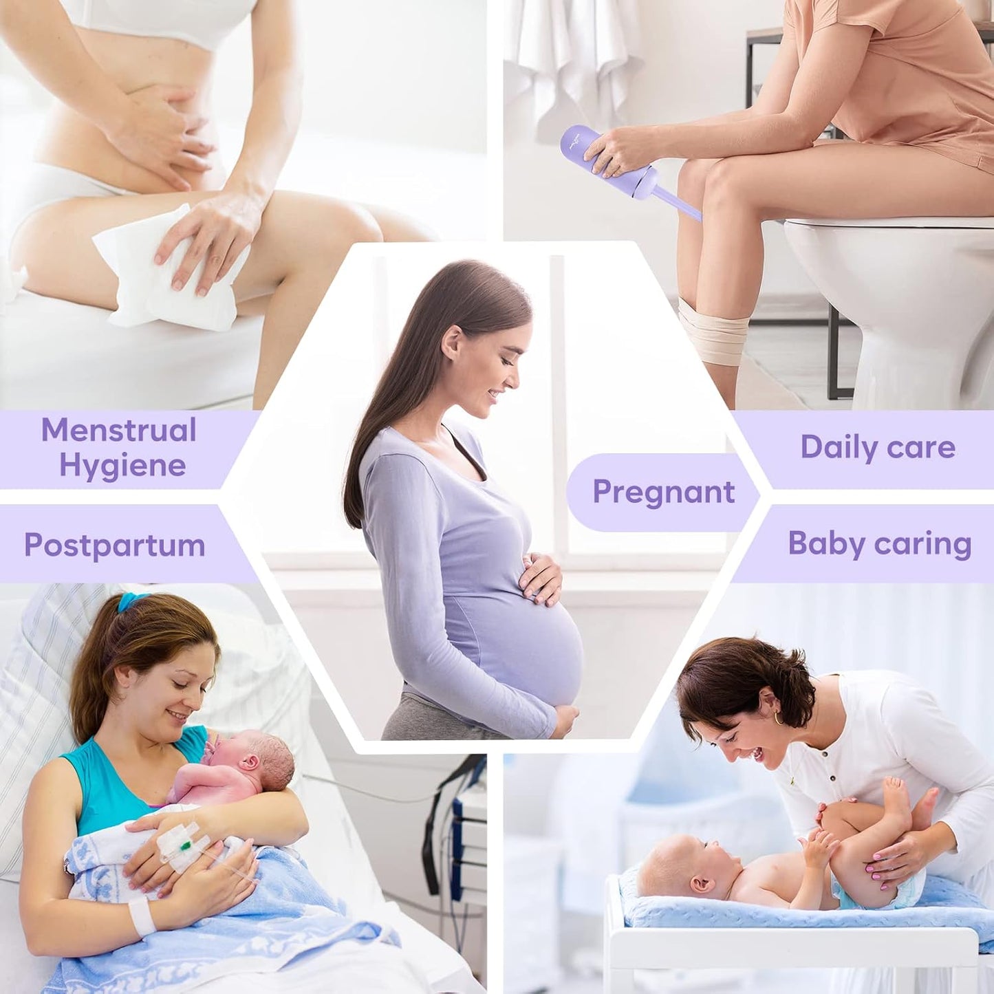 Portable Rinsing Bottle, Suitable for Various Nursing Care