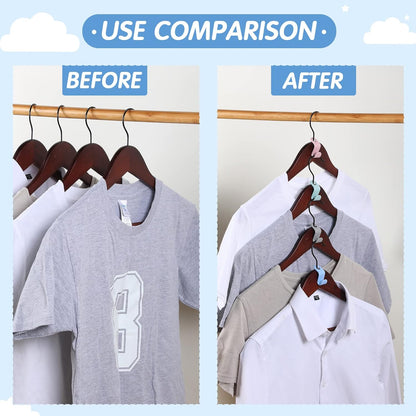 100PCS Clothes Hanger Connector Hooks,Hangers Organizer Smart Closet Space Saver