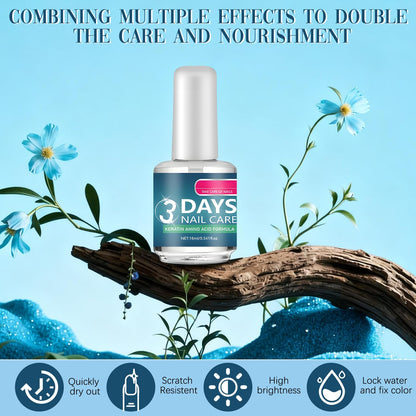 2 Pcs 3 Days Nail Care - Keratin Amino Acid Nail Care, Strengthening and Hydration