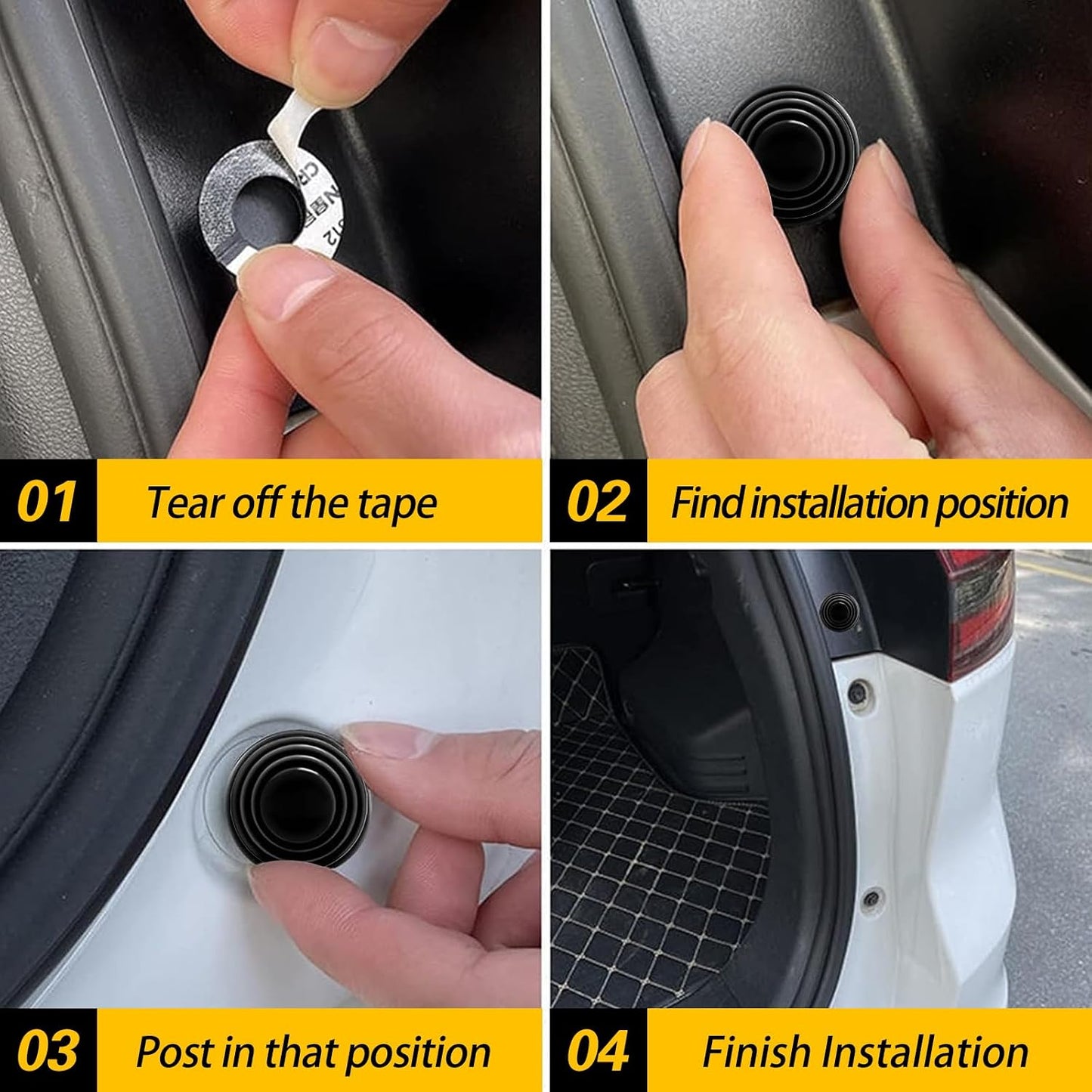 30PCS Car Door Shock Absorber Cushion Gasket Decoration Sticker Shock